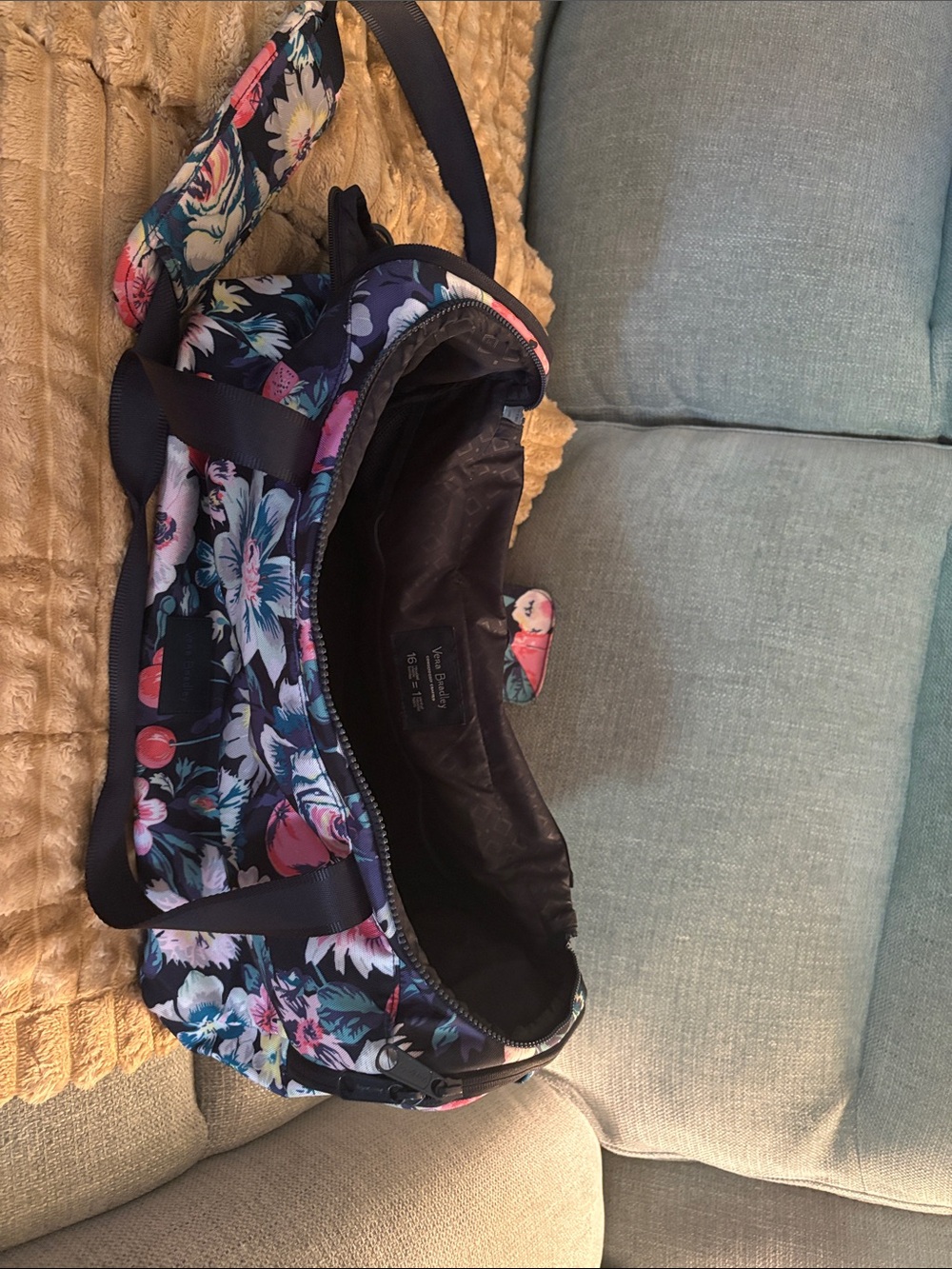 Floral overnight/ gym duffle bag